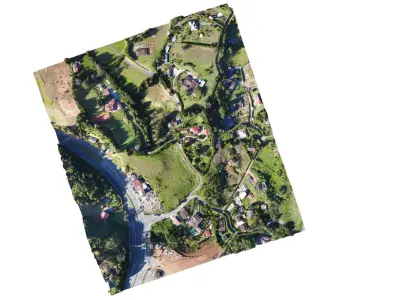 Sunset at quinta 06 12 2020 Low-poly 3D model