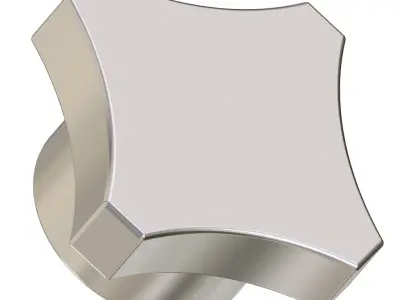 Faucet Square Knob 3D print model