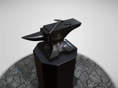 Shadow of Morodor Celebrimbors Forge Scene 3D model