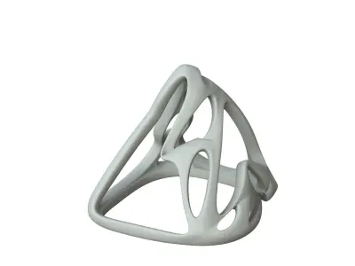 SciFi Cube Object No 62554 Low Poly Shape Low-poly 3D model