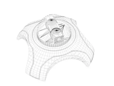 Planetary Double Canon 3D model