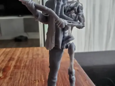 Terminator Arnold Schwarzenegger T800 Half Human Half Cyborg 3D  3D print model