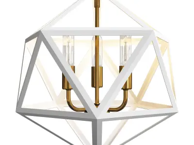MODERN DIAMOND PRISM LANTERN Low-poly 3D model