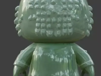 Stylized Jade Tiger 3D Character V03 Low-poly 3D model