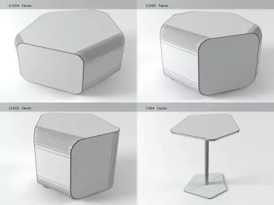 Pebble Side Tables 3D model