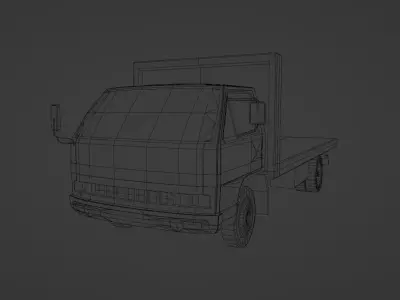 Isuzu ELF Low-poly 3D model