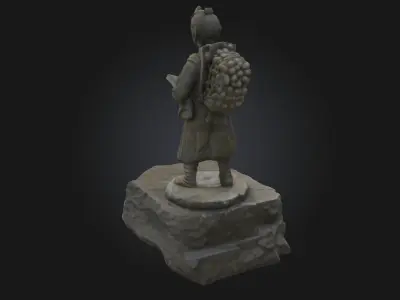 Scholars Journey Vintage Study Display 3D model