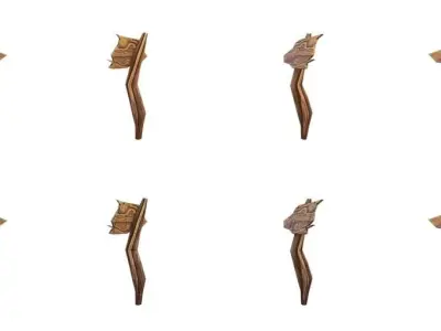 Guidepost Pack 50-59 Low-poly 3D model