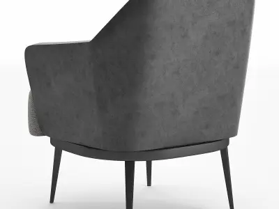 MOOD SOFA CHAIR Low-poly 3D model