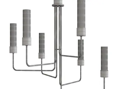 Helix Chandelier Low-poly 3D model