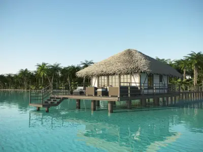 Resort Beach Hut 3D model