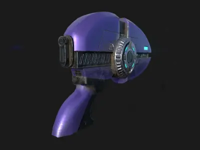 Tauran Sci Fi Gun Low-poly 3D model