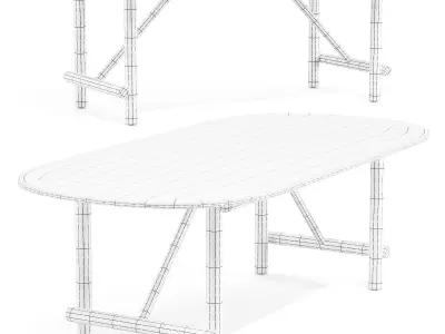 B and B Italia Ayana - Dining Table 3D model