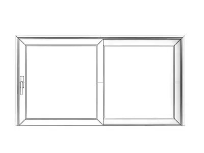 Metal Window 08 3D model