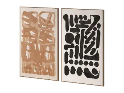 Wall Art Painting 014 3D model