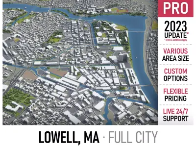 Lowell  Low-poly 3D model