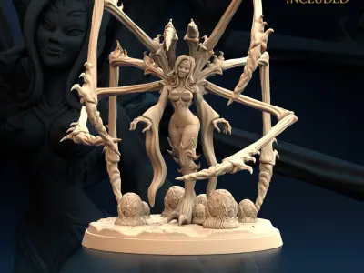 Spider Woman - Nightmare Stalker Nude Set x4  3D print model