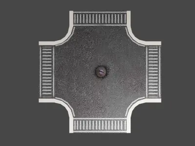 Asphalt Street Kit - Rua de Asfalto Low-poly 3D model