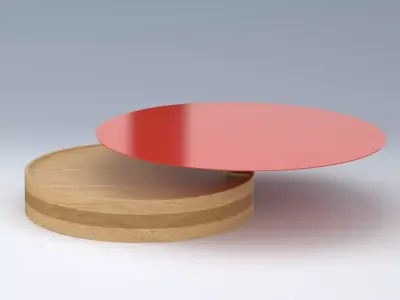 Laurel side table tops 3D model