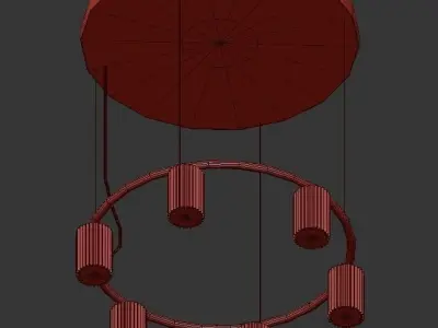 PLATFORM chinese lantern hanging from ceiling 3D model
