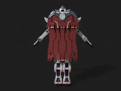 Cast Female SORO Low-poly 3D model