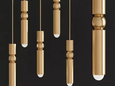 Fulcrum Light Gold - Lee Broom 3d model Low-poly 3D model