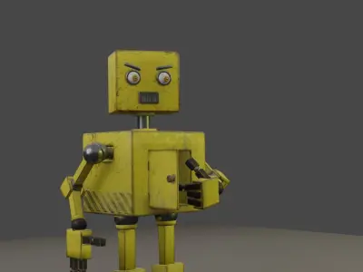 Robot Low-poly 3D model