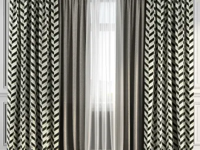 Curtain Set 179 3D model
