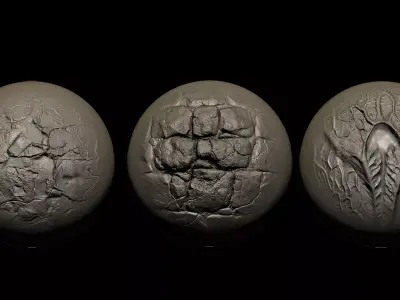  Beksinski  Haunting Texture for ZBrush Volume 7 Texture