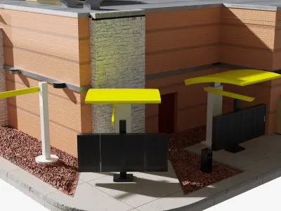  Unbranded Fast Food Building 