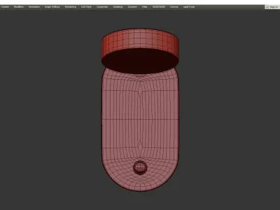 KAPPA B SCONCE Low-poly 3D model