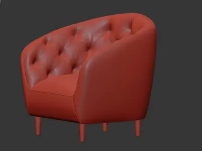 Ria Vic 2 seater quilted sofa Actona 3D model