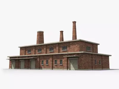 Factory xx16 Low-poly 3D model