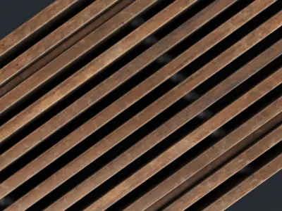 Modern Outdoor Bench 33 PBR Game Ready Low-poly 3D model