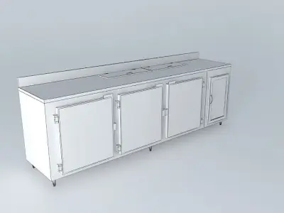 Kit705 lowboy 3 doors by Alex Marques Free 3D model