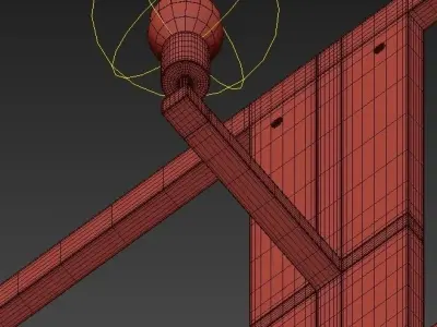 MATHENY WALL LAMP by DELIGHTFULL Copper 3D model