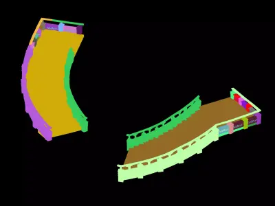 Moon City - Stairs 3D model