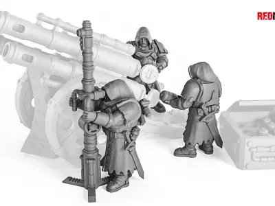 Janissaries - Artillery crew of the Imperial Force 3D print model