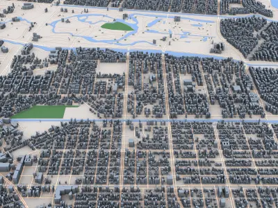 New Orleans City Louisiana USA 3D model