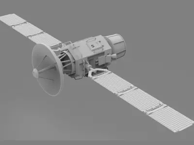 satellite highpoly spacecraft 3D model