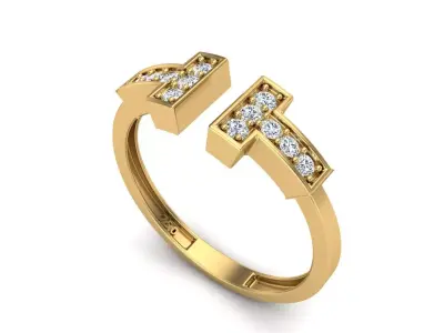 Jewelry ring 455 3D print model