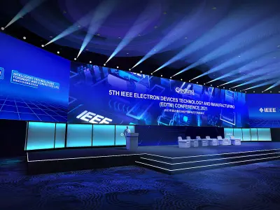 stage Low-poly 3D model