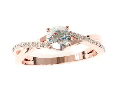 Engagement Ring 3D print model 53