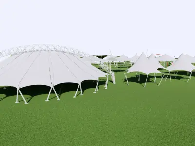 Tensile Structures Collection -A16 3D model