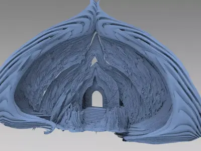 Dantes Glass wall 2 3D model