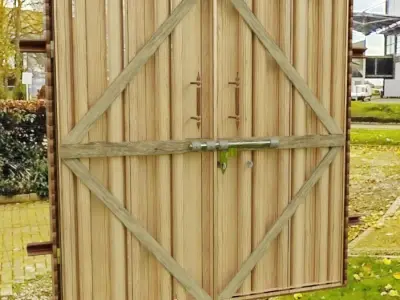 Fancy Wood Door 3D model