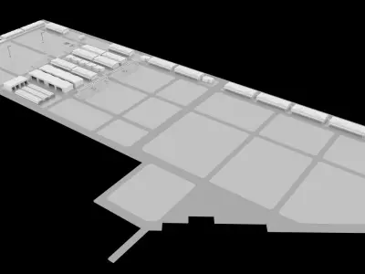 Ras Al Khair Fabrication Yard 3D model