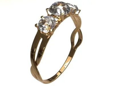 Diamond Ring Free 3D model