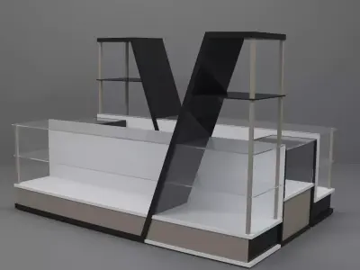 Sale Stand  Low-poly 3D model