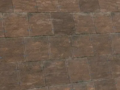 Industrial Distressed Concrete with White Plaster PBR Texture